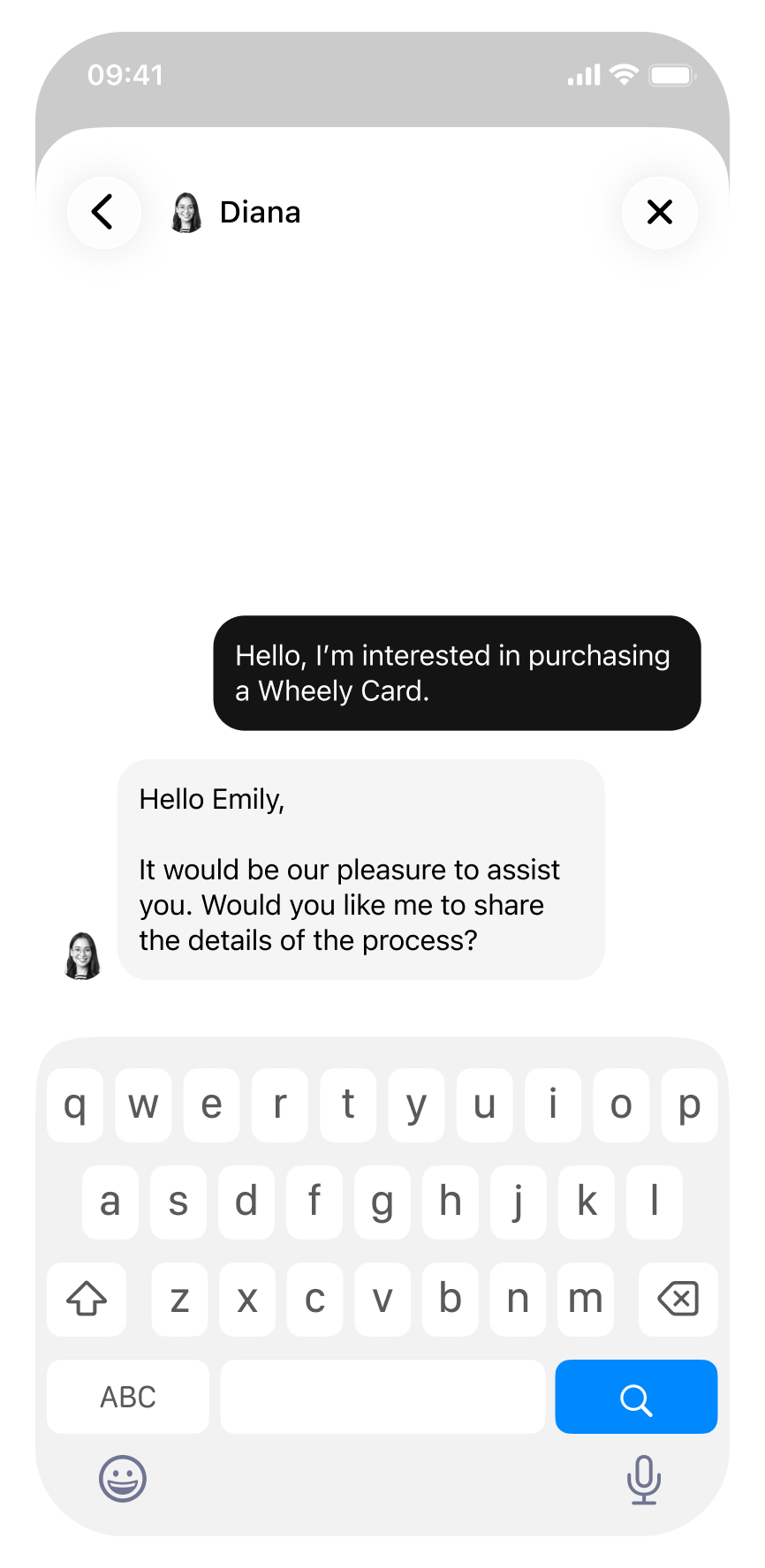 WheelyCard Screen Updated EN